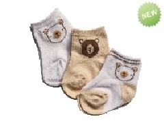 3pp Unisex NB Socks Bear